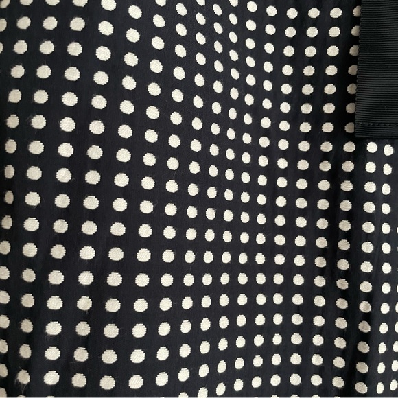 The Limited Navy Blue & White Polka Dot Pencil Skirt Womens size 0 Ribbon Belt - Picture 5 of 10